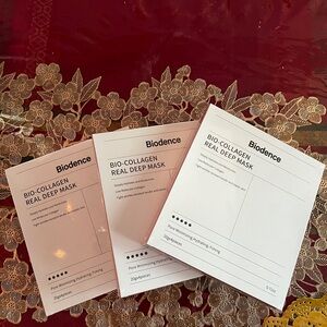 3 packs brand new & sealed Biodence Bio-Collagen Real Deep Mask Set